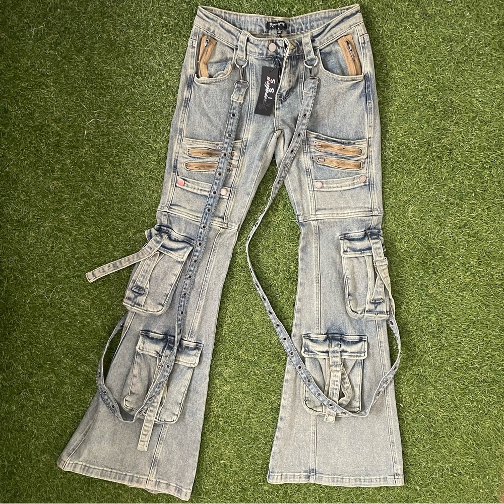 NWT Aurora Dolls Kill jeans in light blue size: small